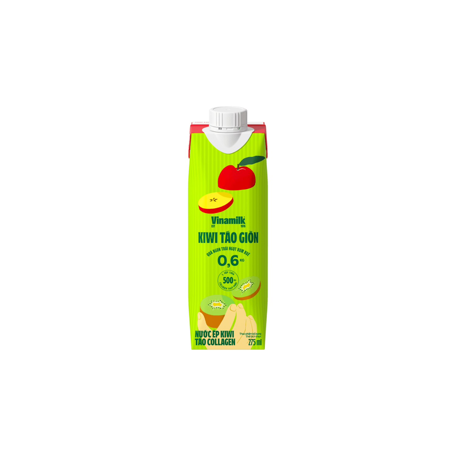 Nước ép Vinamilk Kiwi Táo Collagen 275ml