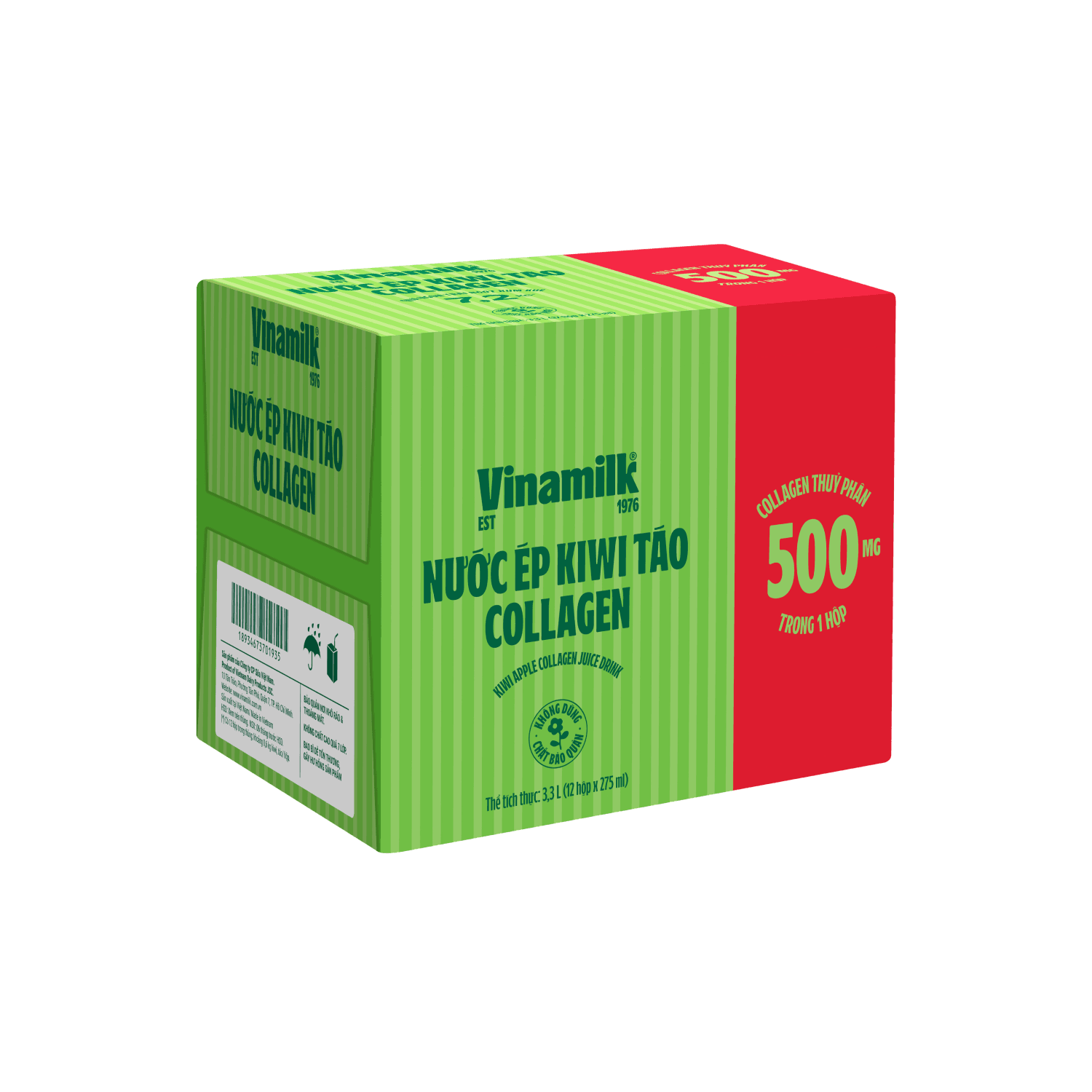 Nước ép Vinamilk Kiwi Táo Collagen 275ml