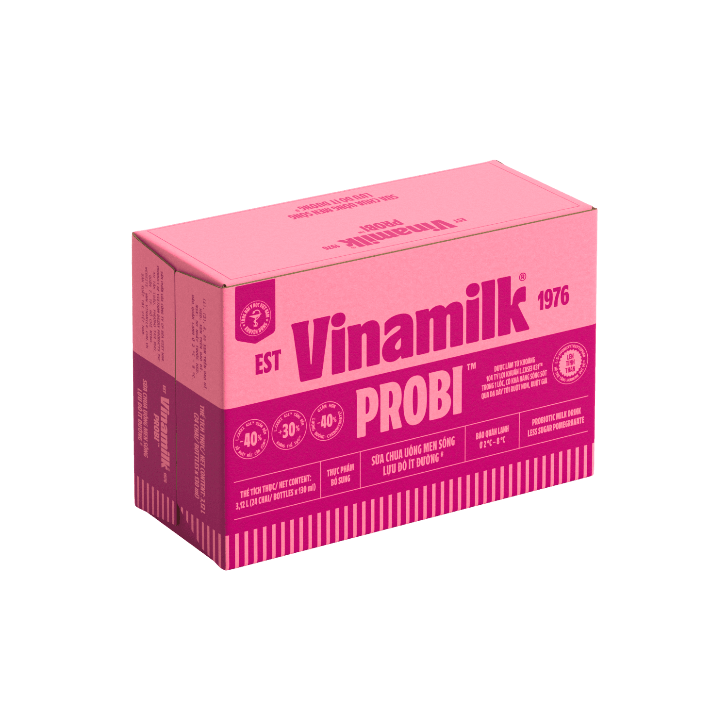 Sữa chua uống men sống Probi Lựu Đỏ ít đường 130ml