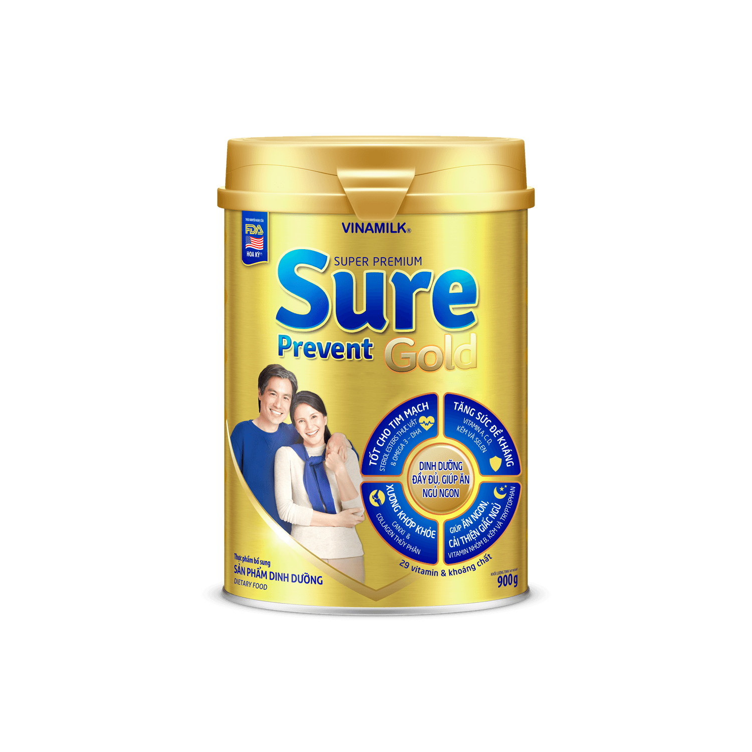 Sữa bột cho người lớn tuổi Sure Prevent Gold Prevent Gold 900g
