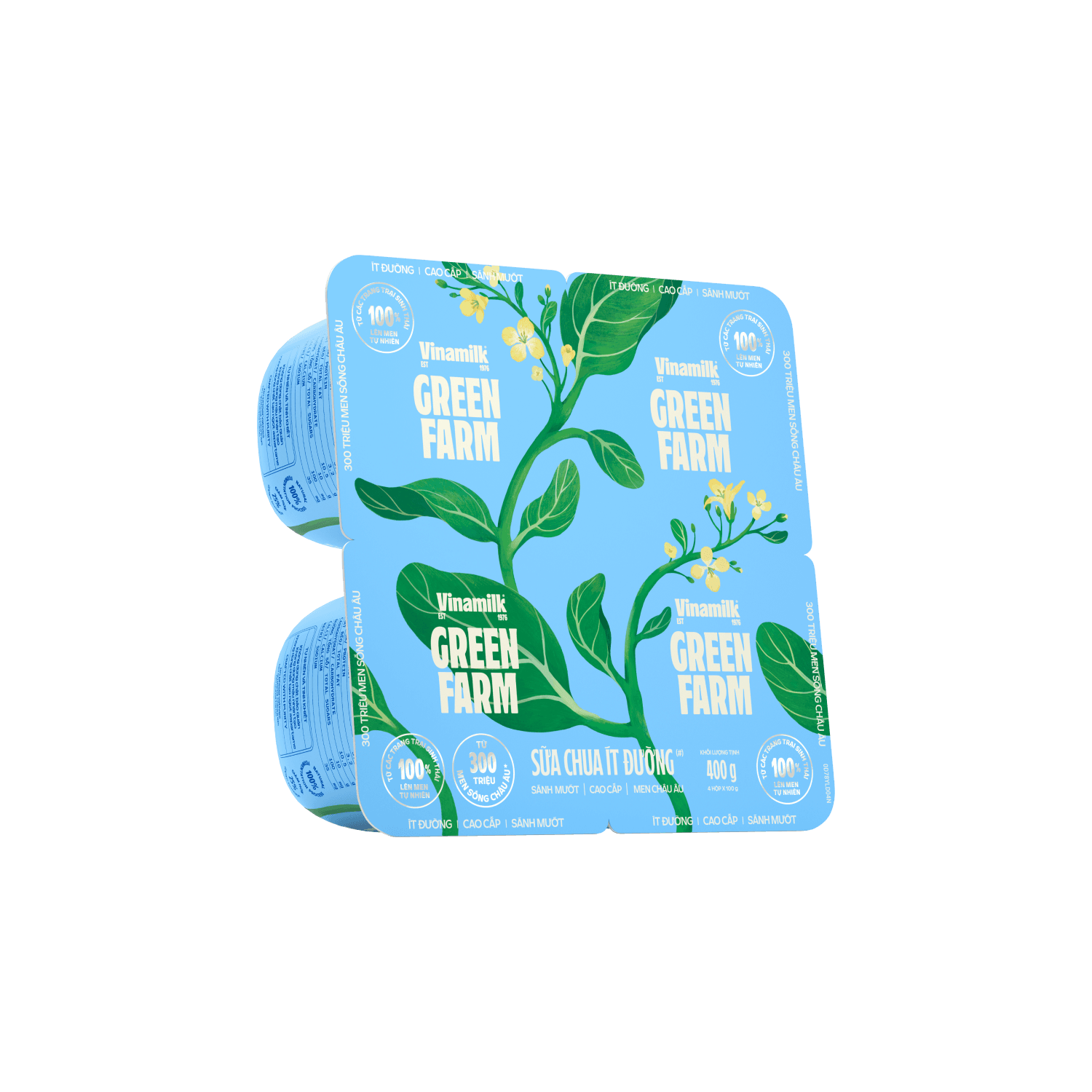 Sữa chua ăn Green Farm Ít đường 100g