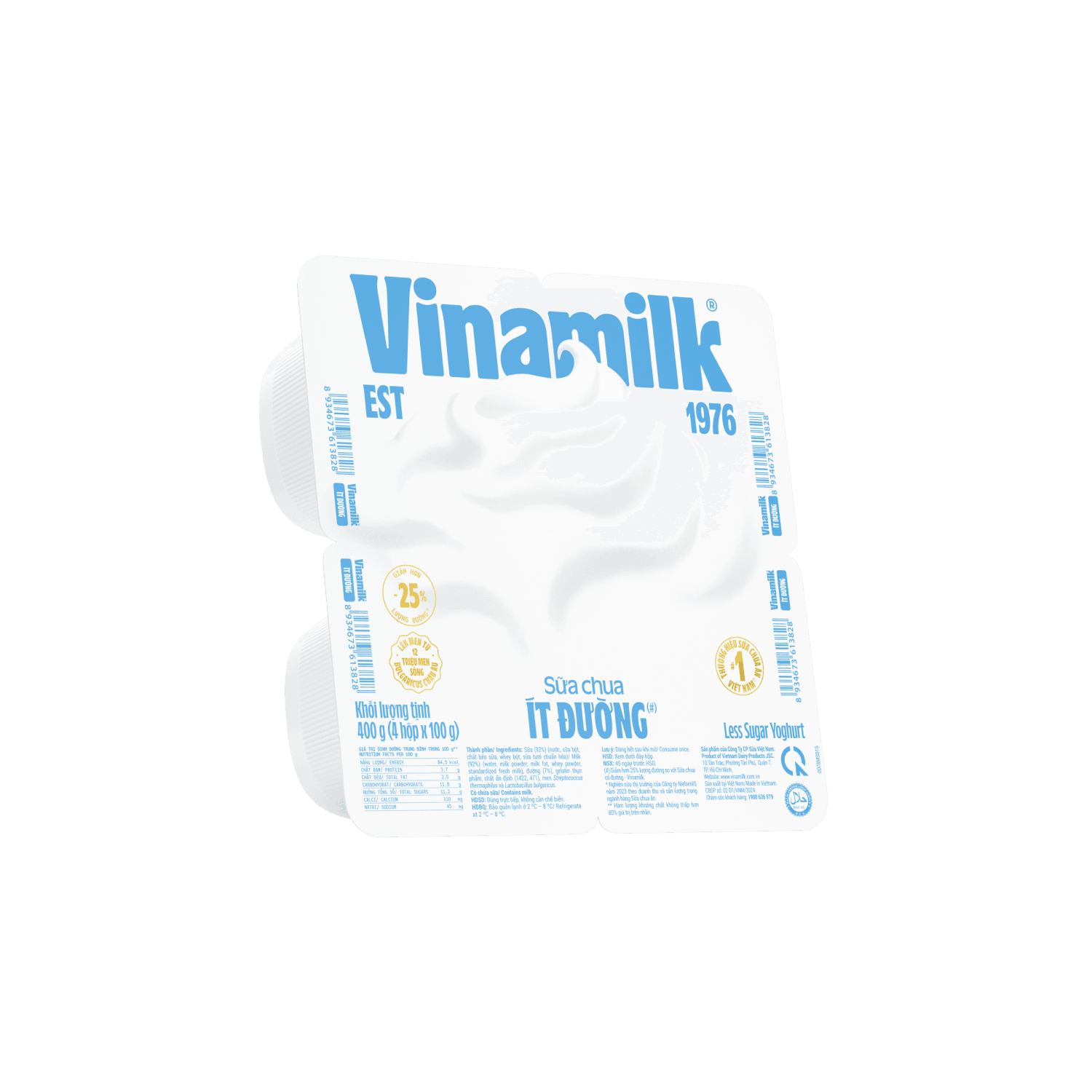 Spoonable Yoghurt Vinamilk Less Sugar 100g