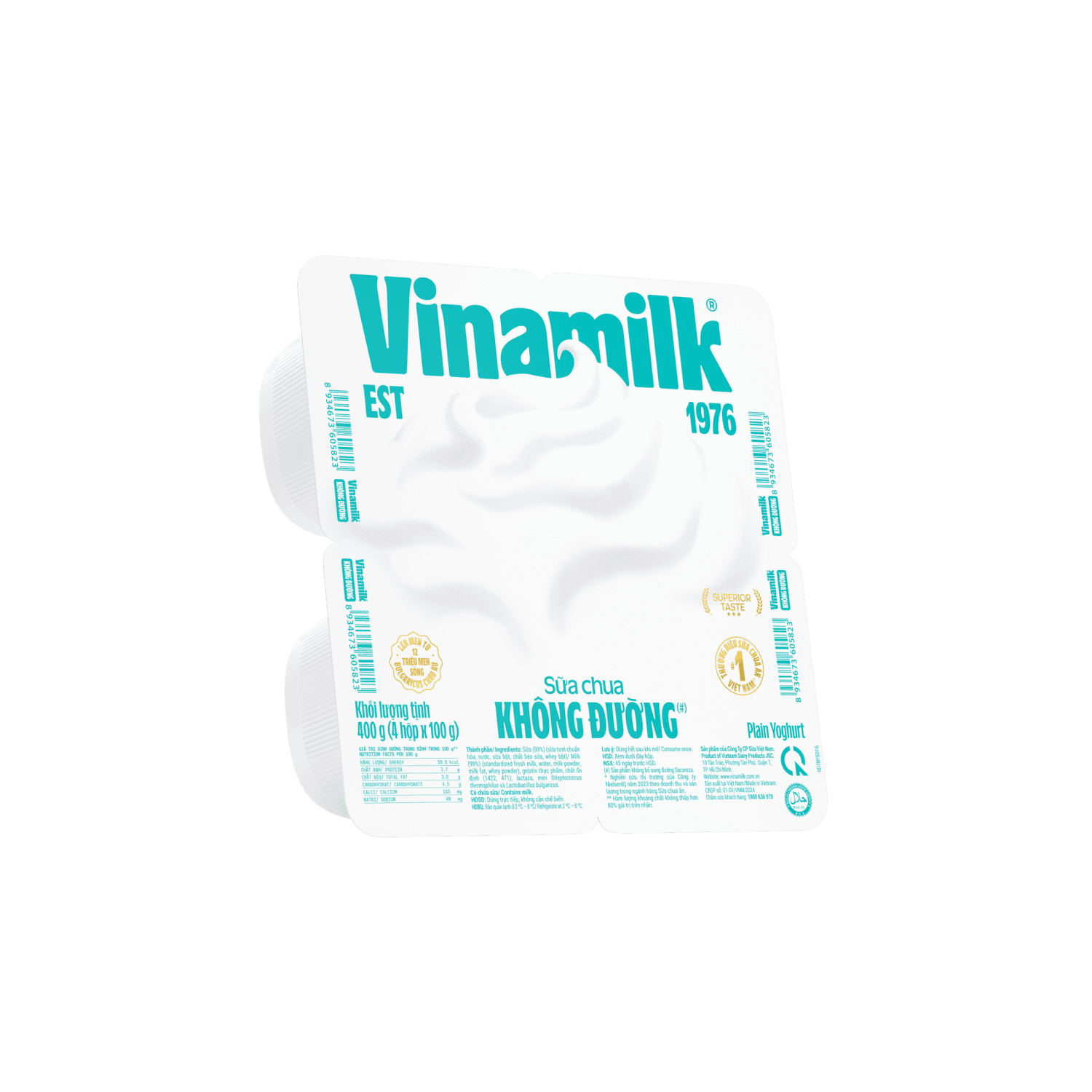 Spoonable Yoghurt Vinamilk Unsweetened 100g
