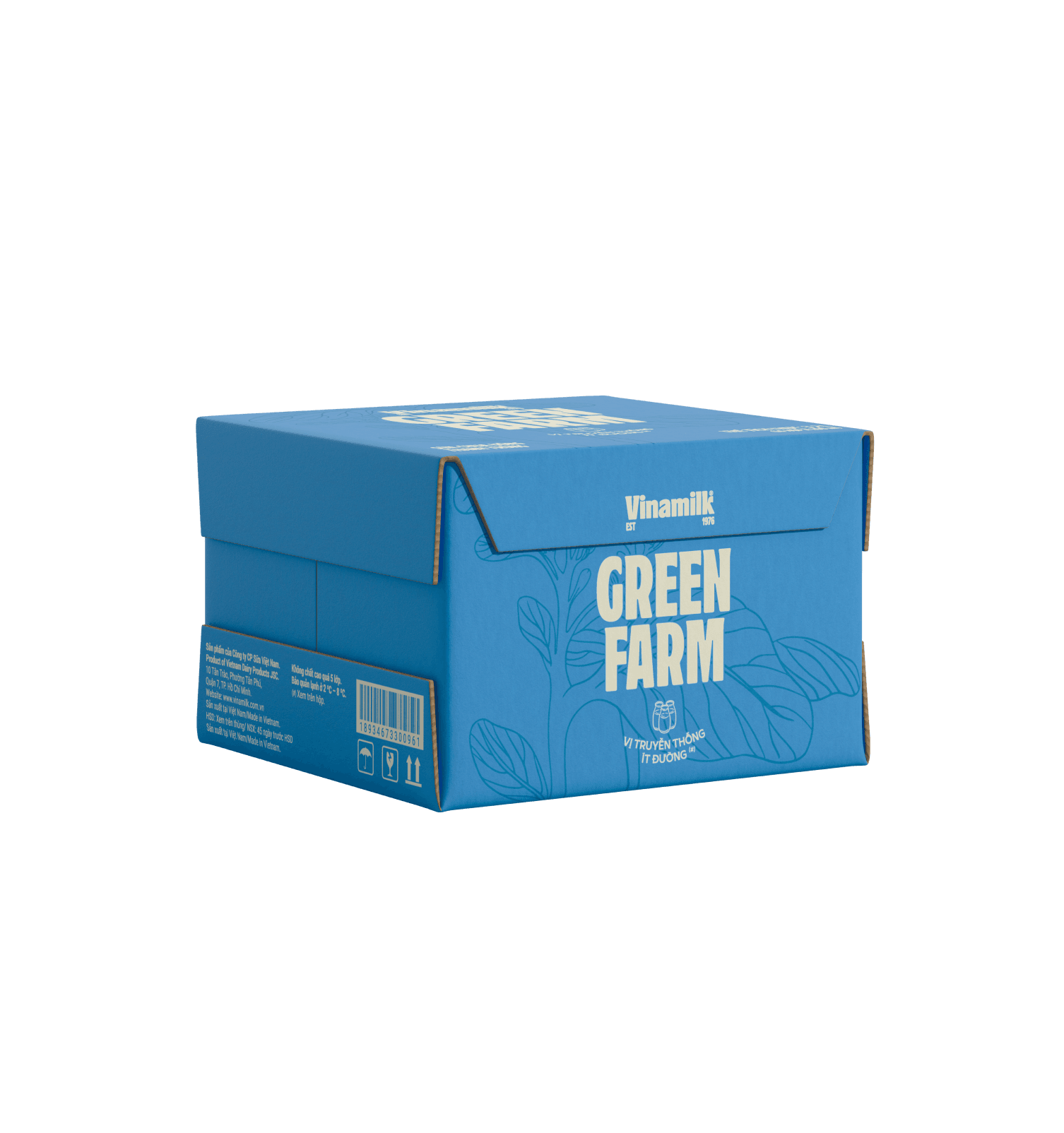 Sữa chua uống thanh trùng Green Farm Ít Đường 200ml