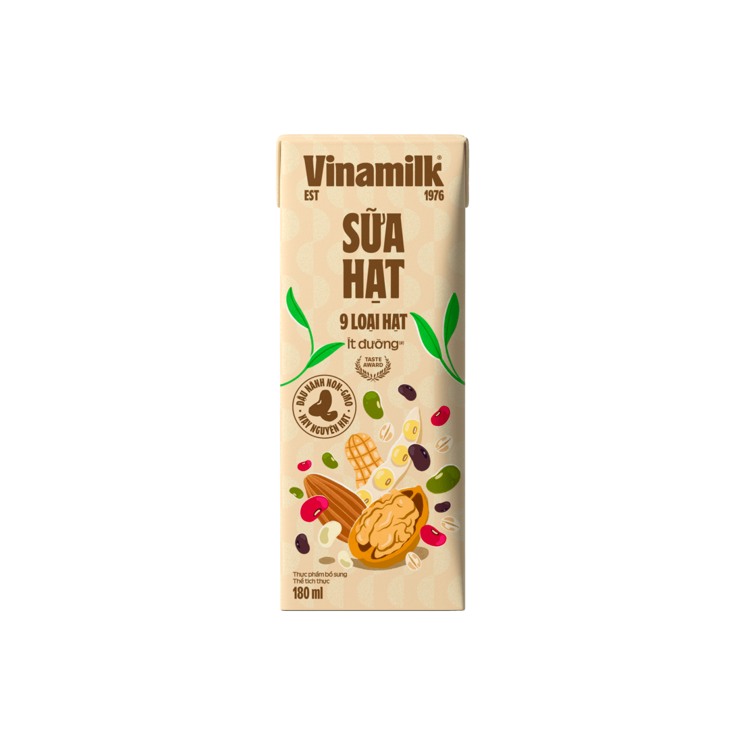 Sữa hạt Vinamilk 9 loại hạt ít đường 180ml