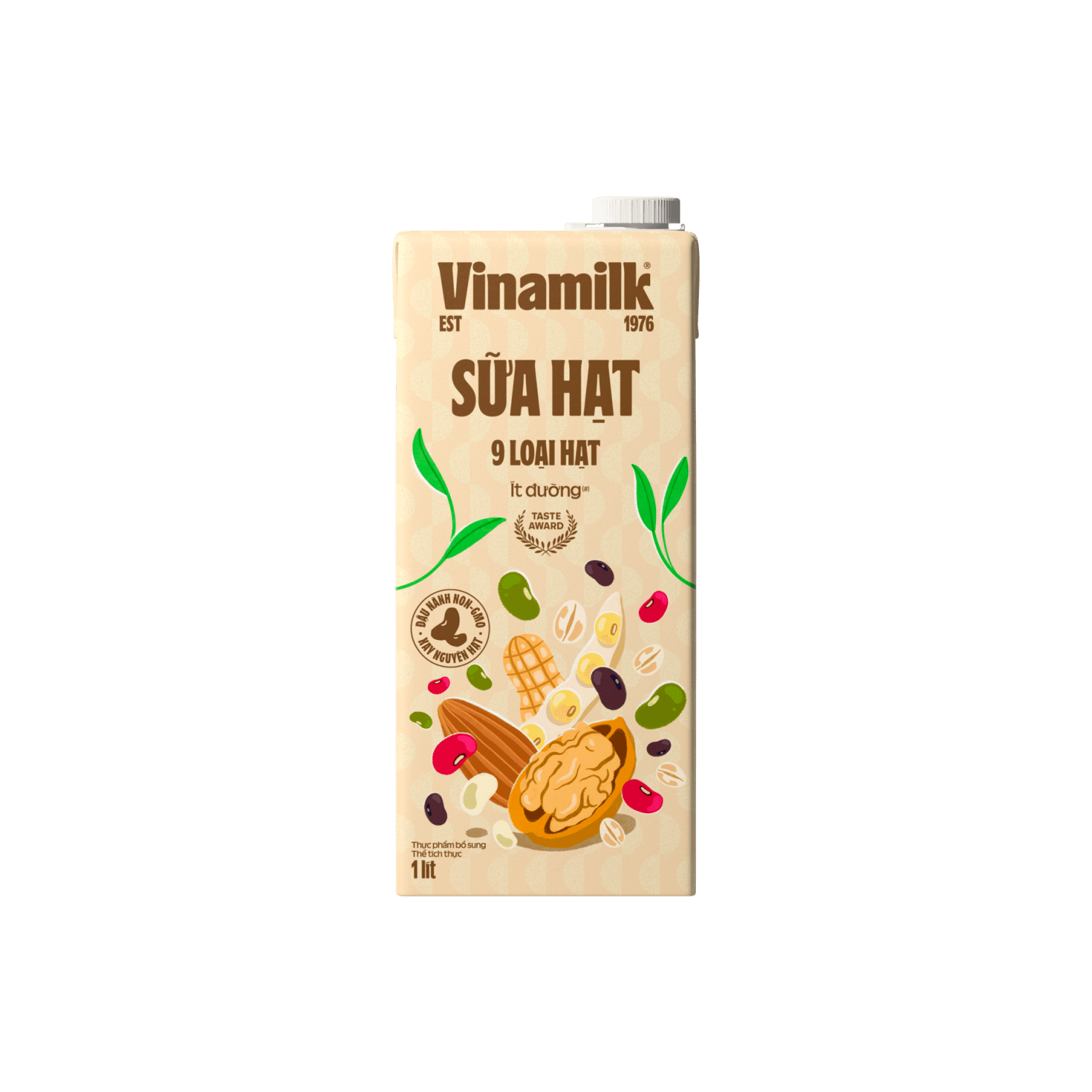 Sữa hạt Vinamilk 9 loại hạt ít đường 1L