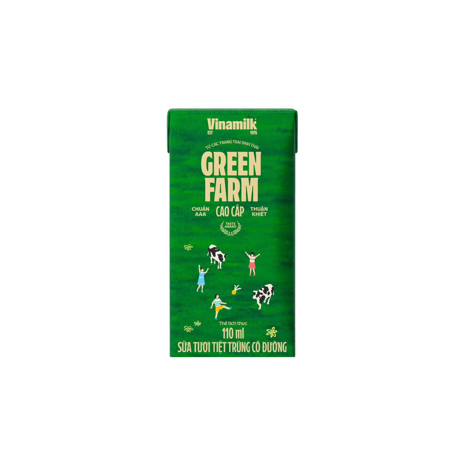 Sữa tươi tiệt trùng Green Farm Có đường 110ml