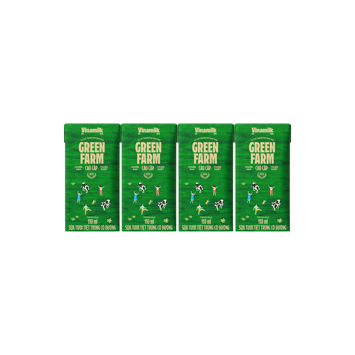 Sữa tươi tiệt trùng Green Farm Có đường 110ml