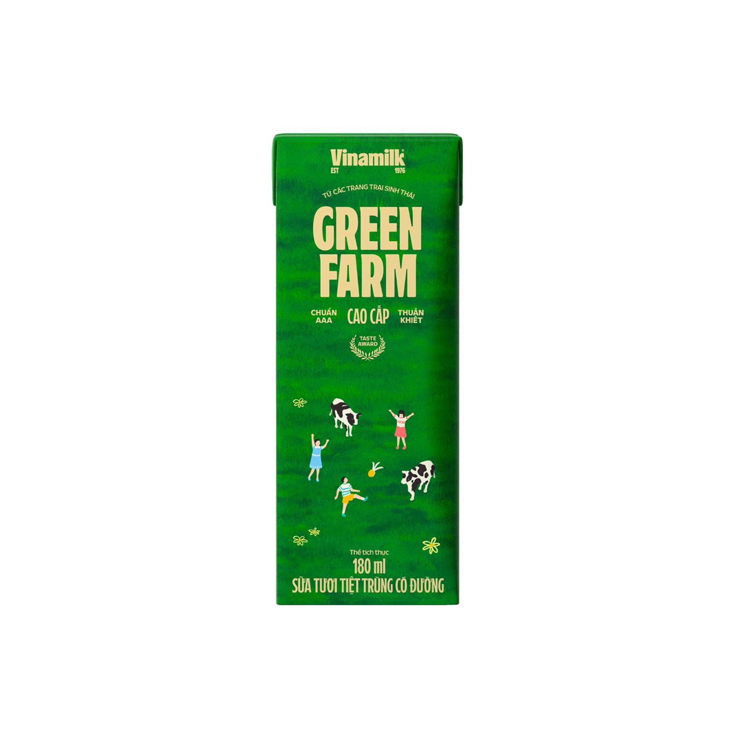Sữa tươi tiệt trùng Green Farm Có đường 180ml