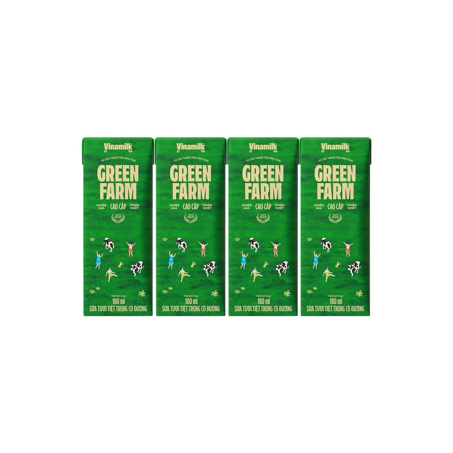 Sữa tươi tiệt trùng Green Farm Có đường 180ml