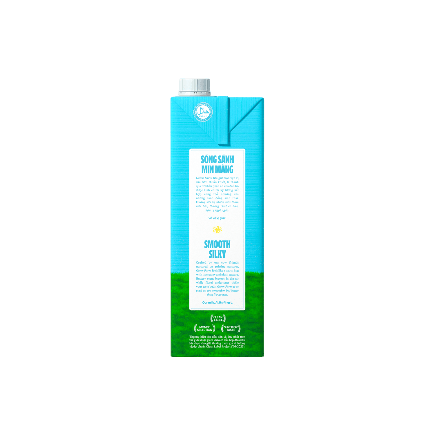 Sữa tươi tiệt trùng Green Farm Không đường 1L