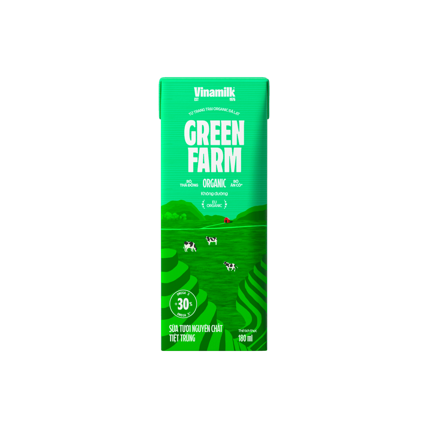 Sữa tươi tiệt trùng Green Farm Organic 180ml