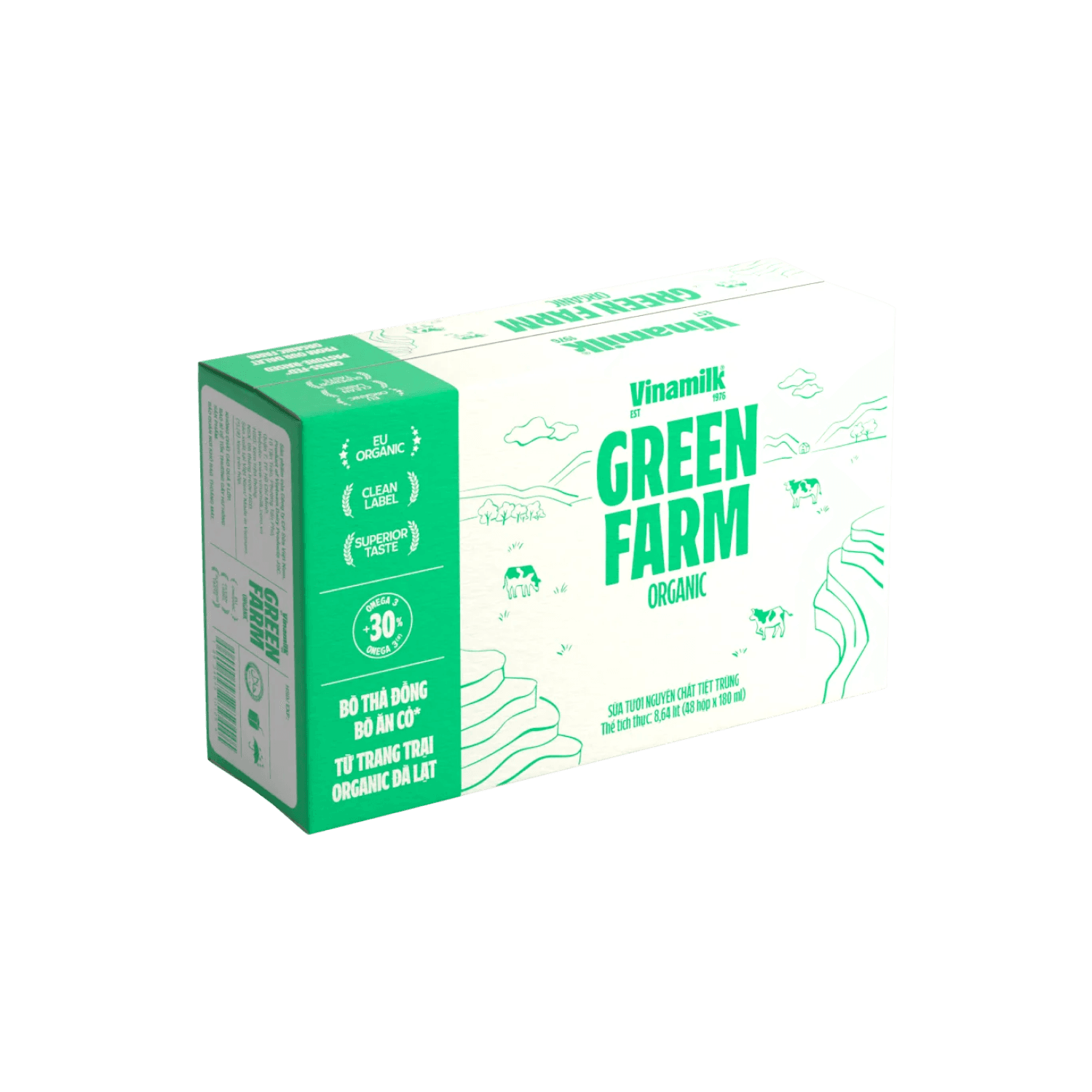 Sữa tươi tiệt trùng Green Farm Organic 180ml