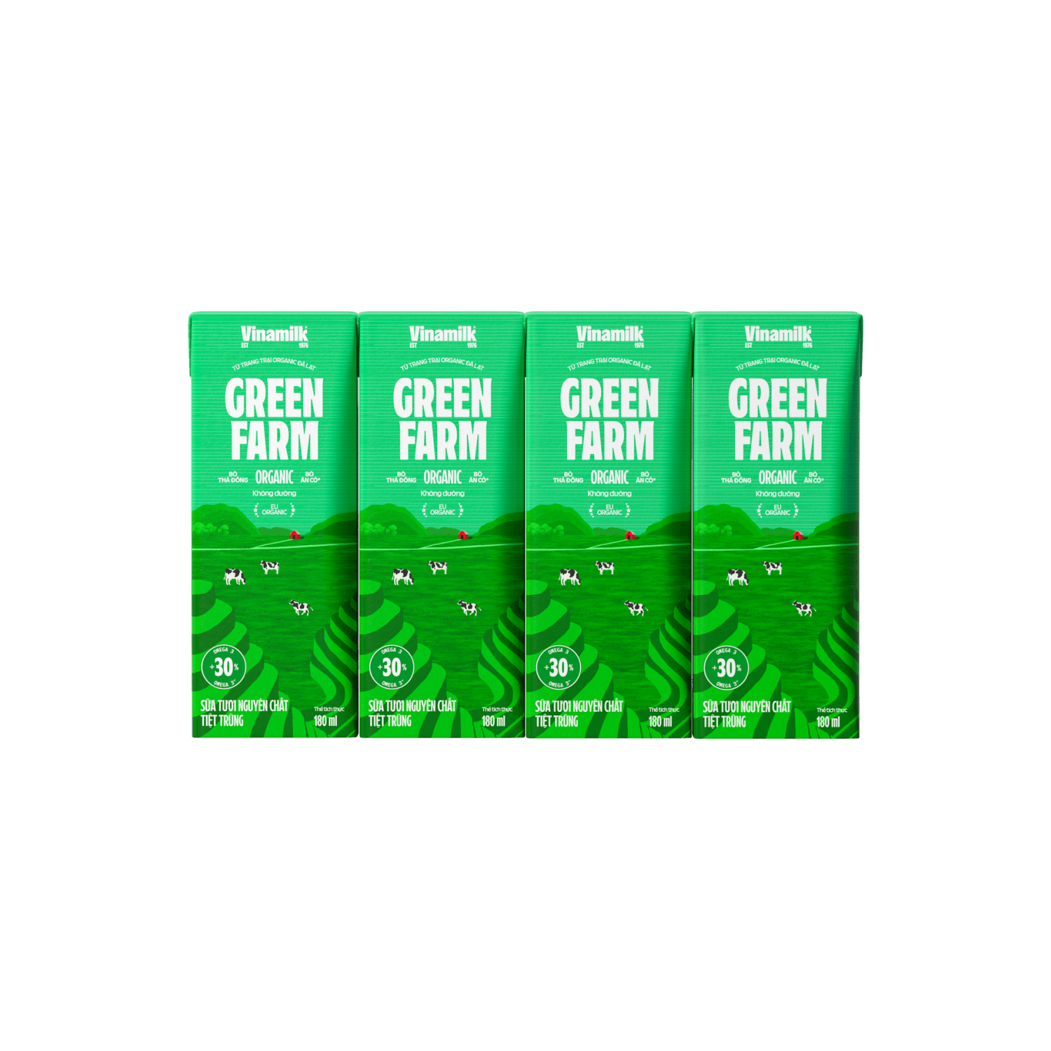 Sữa tươi tiệt trùng Green Farm Organic 180ml